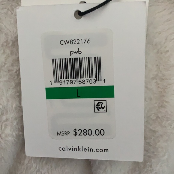 NWT Calvin Klein Blue Quilted Jacket Sz L - Picture 4 of 4